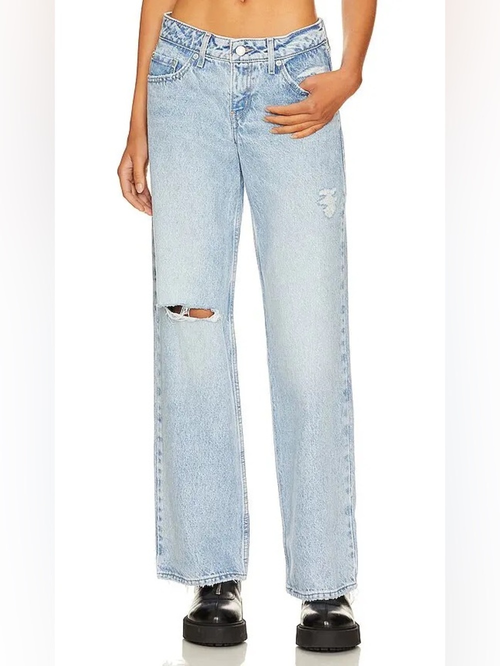 Levi's Light Blue Straight Leg Low Loose Jeans